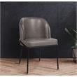 Meridian Furniture Jagger Grey Vegan Leather Dining Chair (Set of 2)