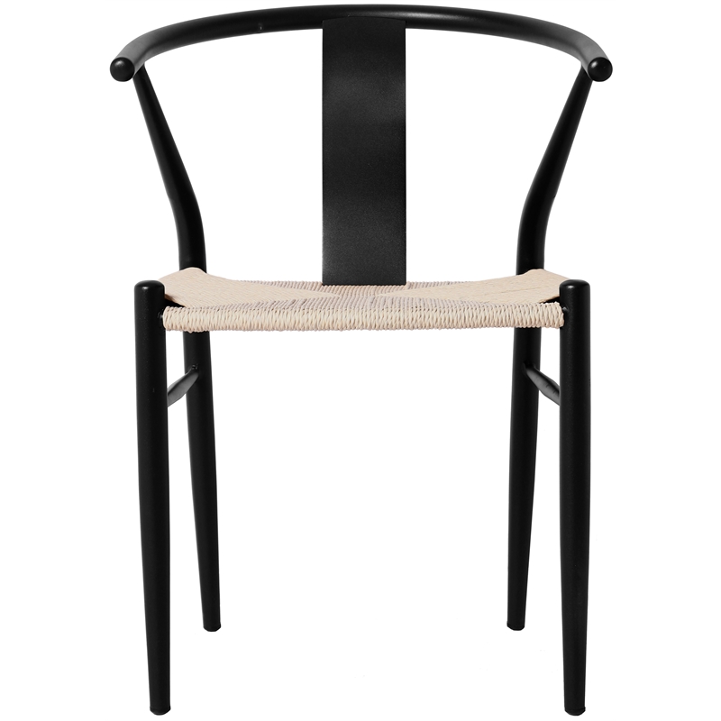Meridian Furniture Beck Beige Hand Woven Rope Dining Chair