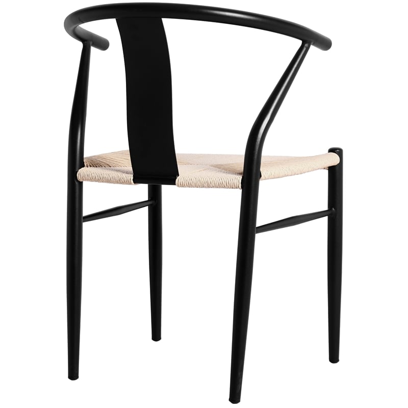 Meridian Furniture Beck Beige Hand Woven Rope Dining Chair