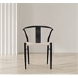 Meridian Furniture Beck Beige Hand Woven Rope Dining Chair
