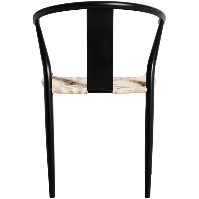 Meridian Furniture Beck Beige Hand Woven Rope Dining Chair