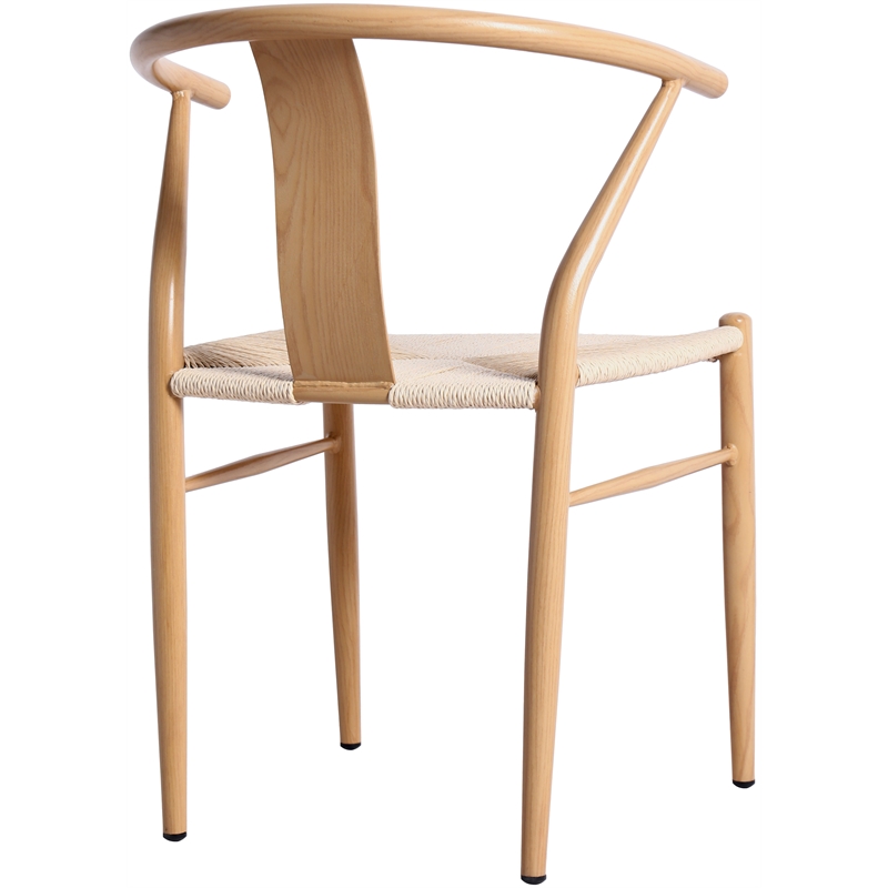 Meridian Furniture Beck Beige Hand Woven Rope Dining Chair
