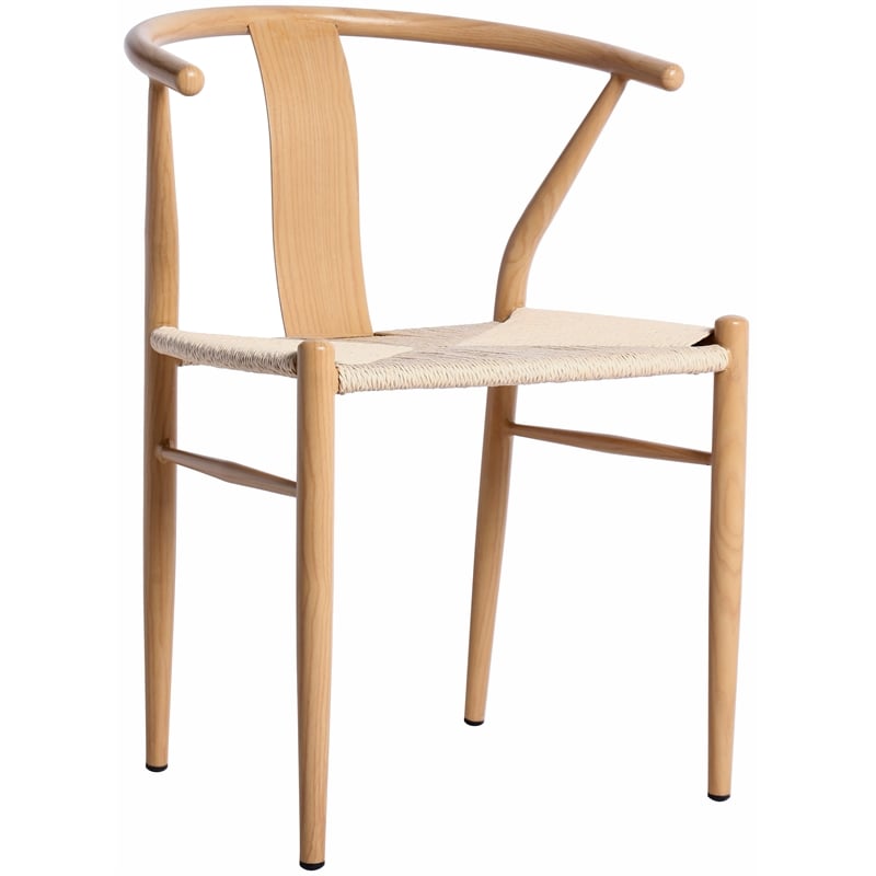 Meridian Furniture Beck Beige Hand Woven Rope Dining Chair