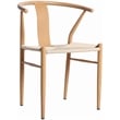 Meridian Furniture Beck Beige Hand Woven Rope Dining Chair