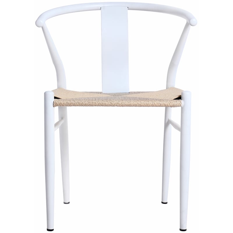 Meridian Furniture Beck Beige Hand Woven Rope Dining Chair