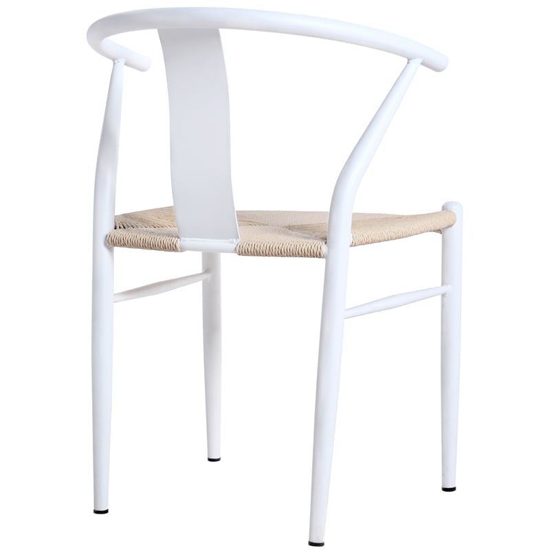 Meridian Furniture Beck Beige Hand Woven Rope Dining Chair