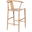 Meridian Furniture Beck Beige Hand Woven Rope Stool
