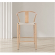 Meridian Furniture Beck Beige Hand Woven Rope Stool