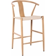 Meridian Furniture Beck Beige Hand Woven Rope Stool