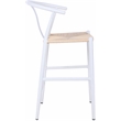 Meridian Furniture Beck Beige Hand Woven Rope Stool