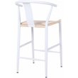 Meridian Furniture Beck Beige Hand Woven Rope Stool
