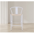 Meridian Furniture Beck Beige Hand Woven Rope Stool