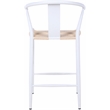 Meridian Furniture Beck Beige Hand Woven Rope Stool