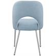Meridian Furniture Logan Light Blue Vegan Leather Dining Chair