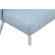 Meridian Furniture Logan Light Blue Vegan Leather Dining Chair