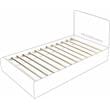 Meridian Furniture Crosby Grey Linen Textured Fabric Twin Bed
