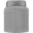 Meridian Furniture Peyton Grey Boucle Fabric Bench
