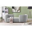 Meridian Furniture Hilton Grey Fabric Chaise
