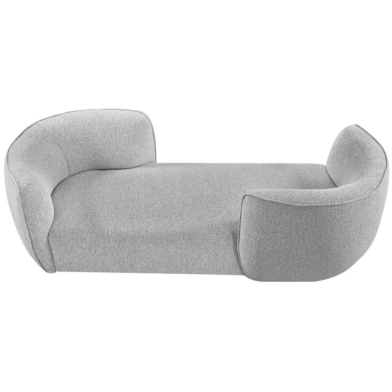Meridian Furniture Hilton Grey Fabric Chaise