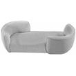 Meridian Furniture Hilton Grey Fabric Chaise