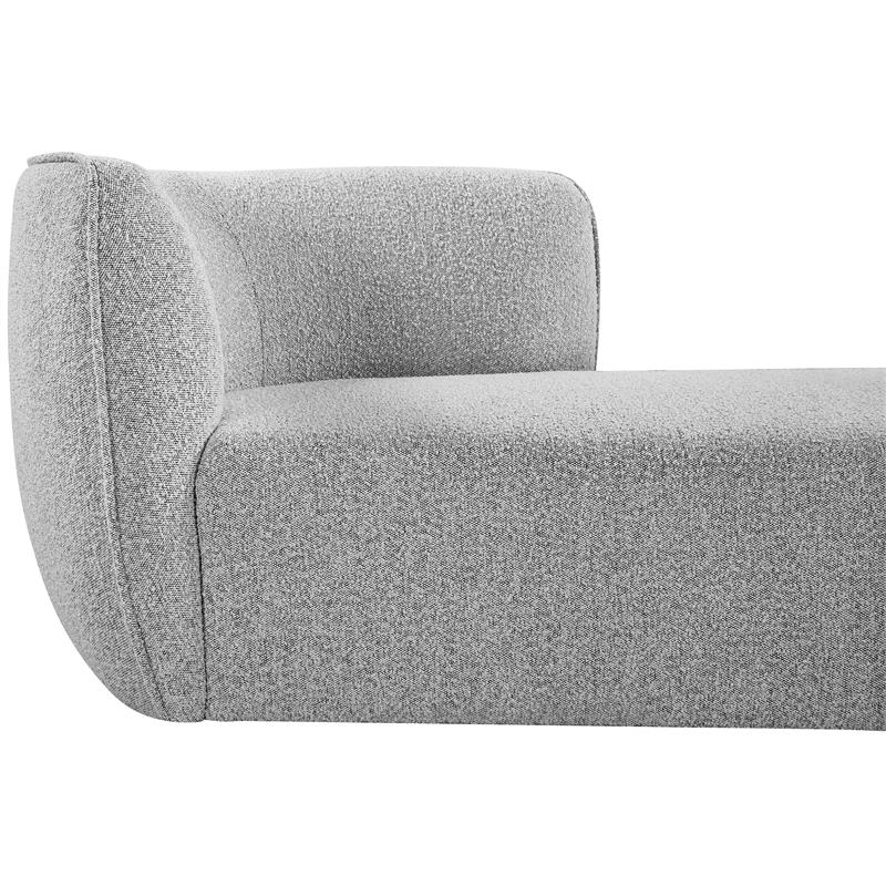 Meridian Furniture Hilton Grey Fabric Chaise