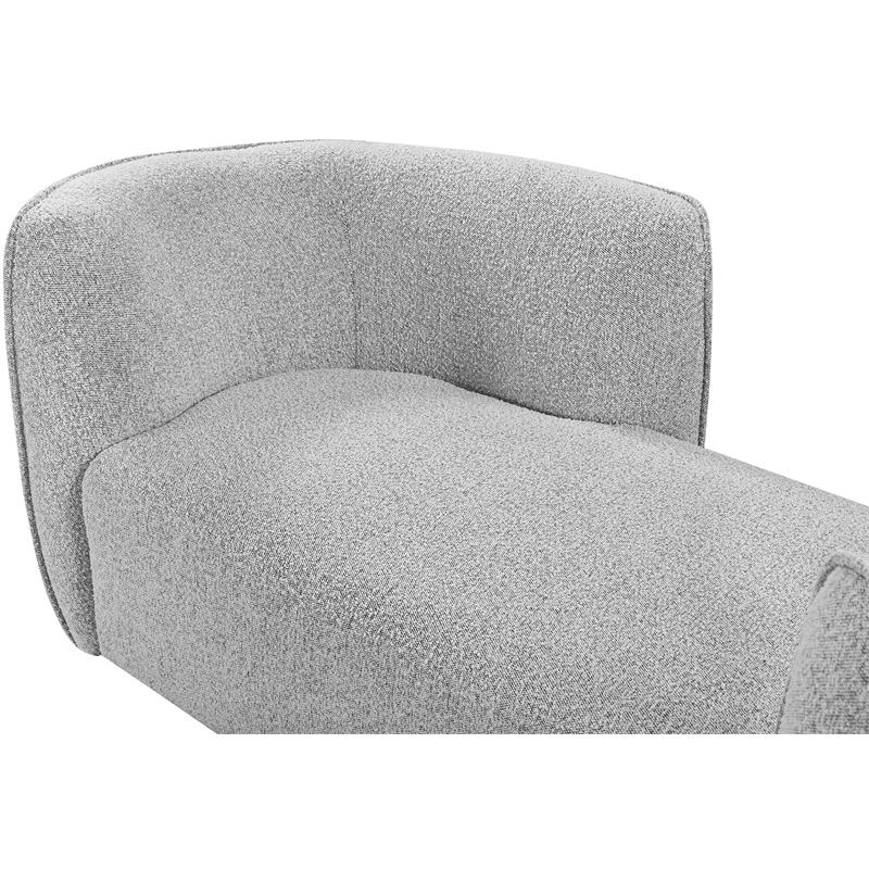 Meridian Furniture Hilton Grey Fabric Chaise