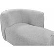 Meridian Furniture Hilton Grey Fabric Chaise