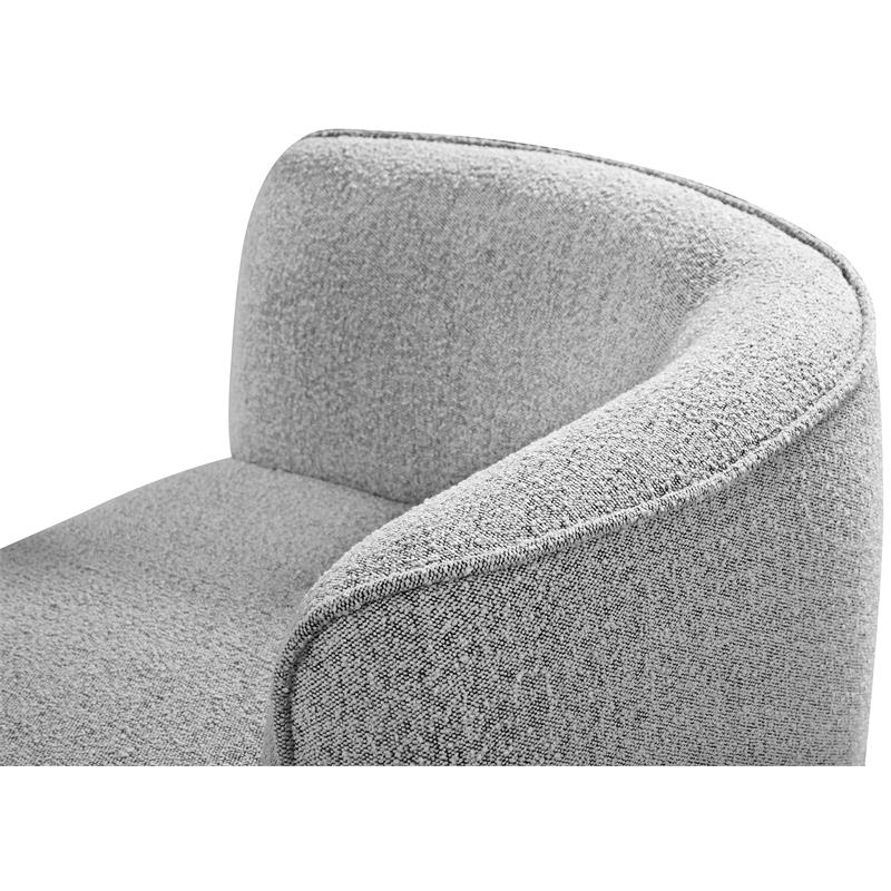 Meridian Furniture Hilton Grey Fabric Chaise
