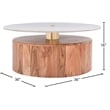 Meridian Furniture Stonewood Acacia Wood Coffee Table