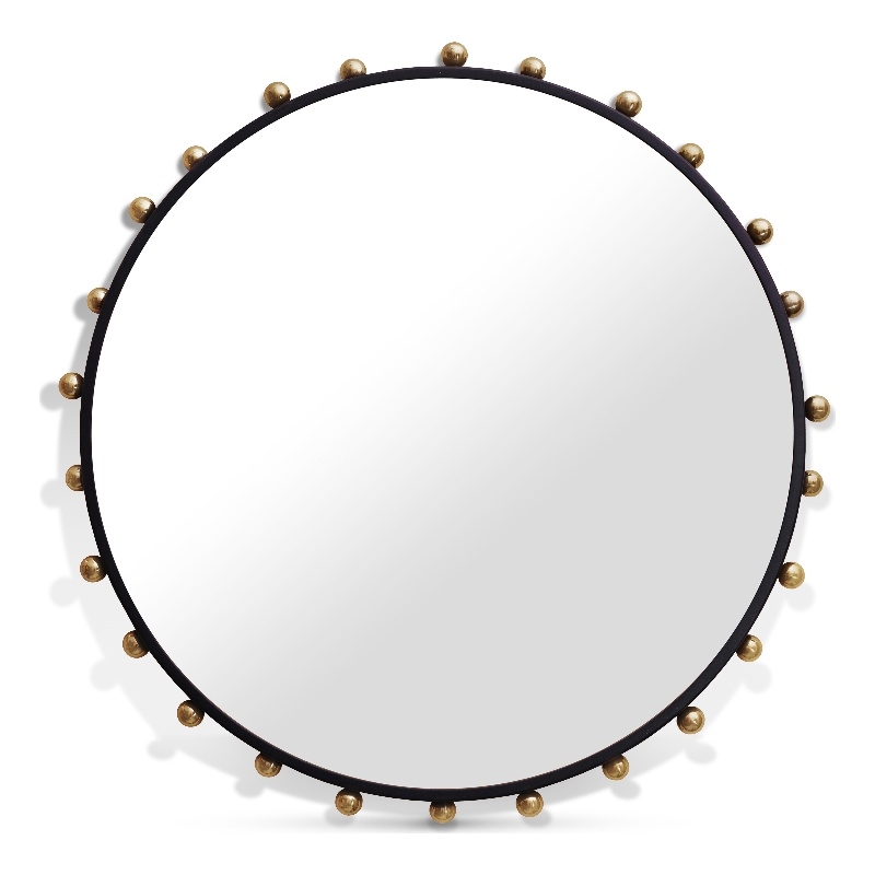 Meridian Furniture Raven Black / Gold Mirror