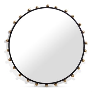 Meridian Furniture Raven Black / Gold Mirror