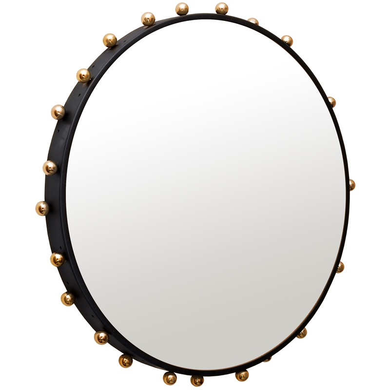 Meridian Furniture Raven Black / Gold Mirror