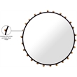 Meridian Furniture Raven Black / Gold Mirror