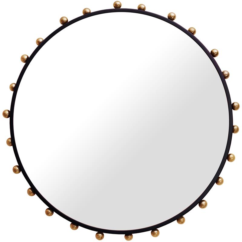 Meridian Furniture Raven Black / Gold Mirror
