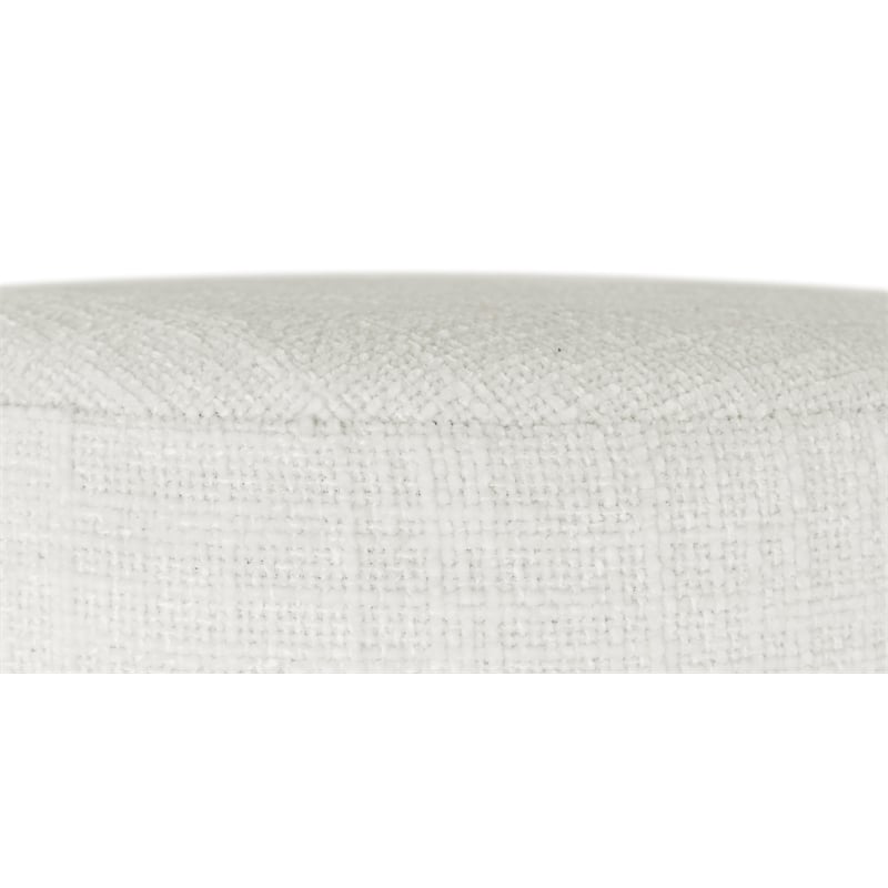 Meridian Furniture Jasper Cream Boucle Fabric Stool