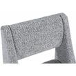 Meridian Furniture Jayce Grey Boucle Fabric Dining Chair