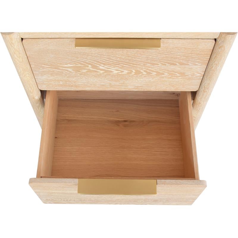 Meridian Furniture Oakwood White Oak Night Stand