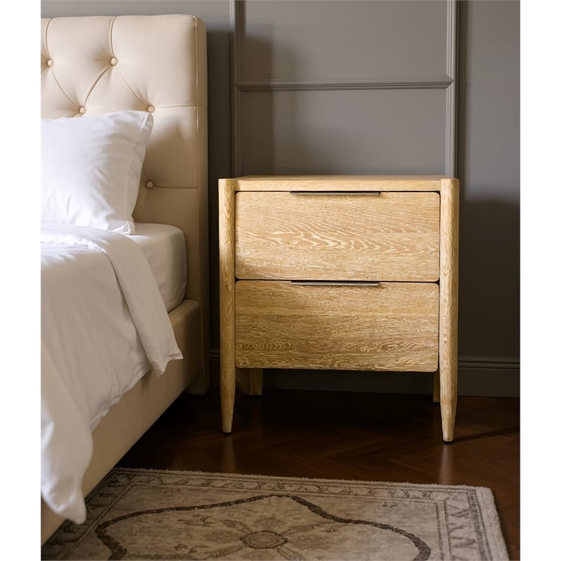 Meridian Furniture Oakwood White Oak Night Stand