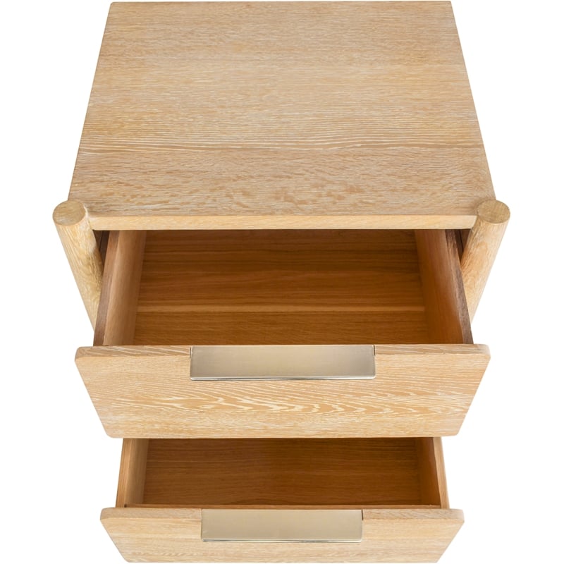 Meridian Furniture Oakwood White Oak Night Stand