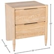 Meridian Furniture Oakwood White Oak Night Stand