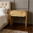 Meridian Furniture Cresthill Burl Wood Night Stand