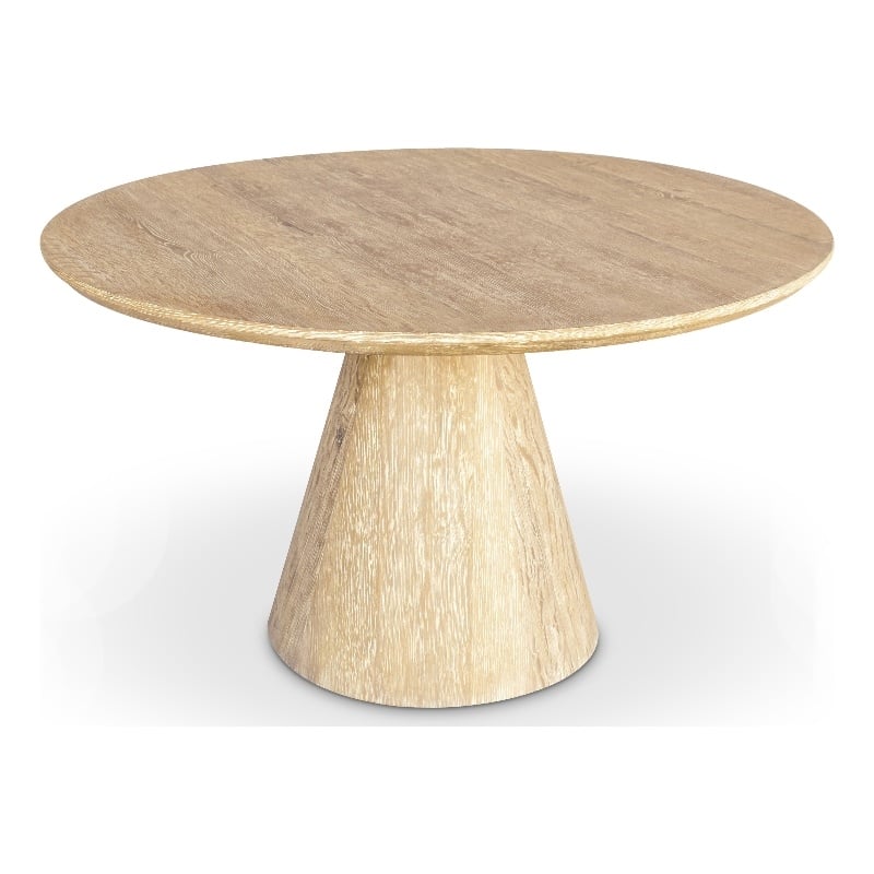 Meridian Furniture Linette White Oak Dining Table