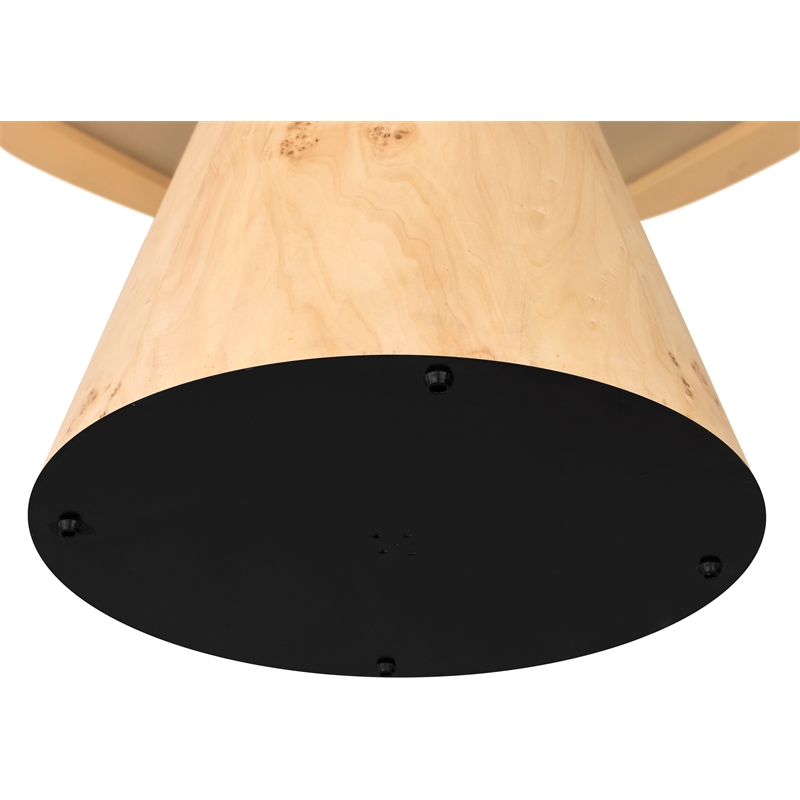 Meridian Furniture Linette Burl Wood Dining Table