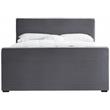 Meridian Furniture Dillard Grey Velvet King Bed