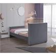 Meridian Furniture Dillard Grey Velvet Twin Bed