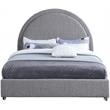Meridian Furniture Milo Grey Fabric King Bed