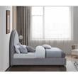 Meridian Furniture Milo Grey Fabric King Bed