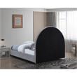 Meridian Furniture Milo Grey Fabric King Bed
