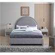 Meridian Furniture Milo Grey Fabric Queen Bed