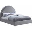 Meridian Furniture Milo Grey Fabric Queen Bed